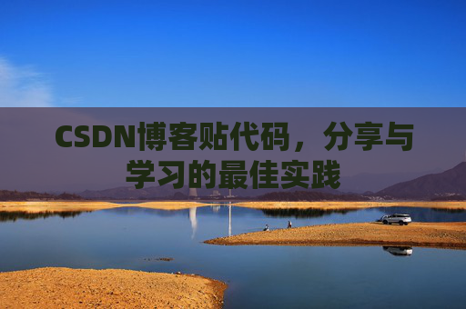 CSDN博客贴代码,分享与学习的最佳实践